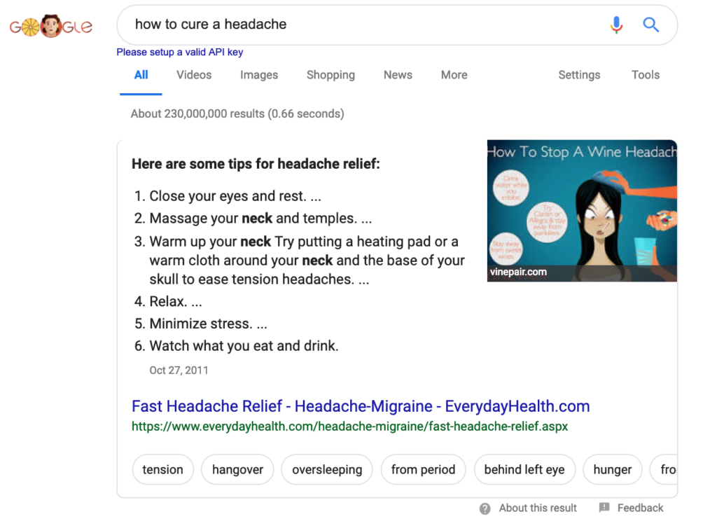 Google Featured Snippet